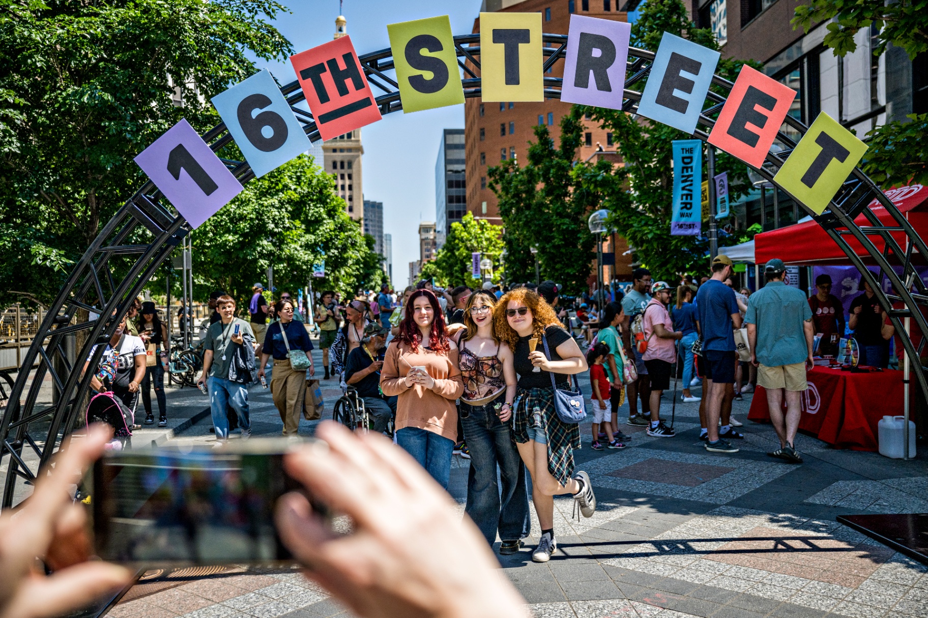 Summer on 16th Street in downtown Denver